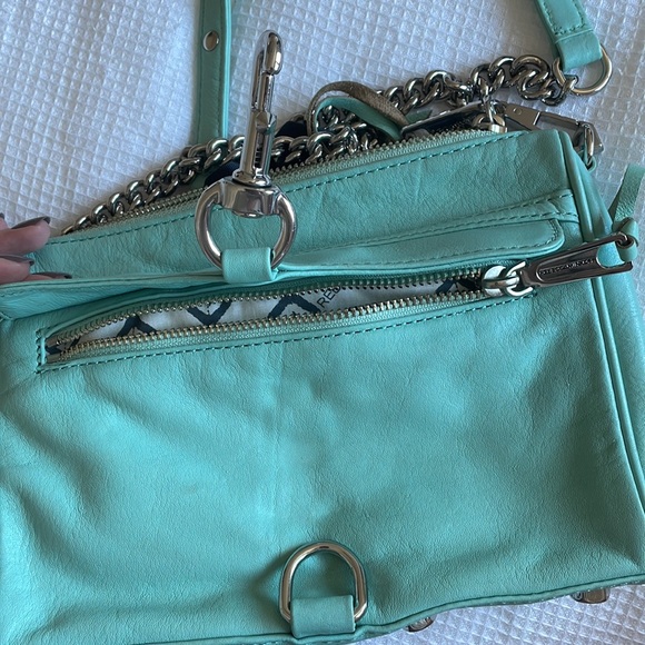 Rebecca Minkoff Ice Blue Crossbody Purse | 100% Leather - Picture 14 of 14
